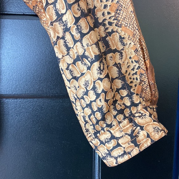 Vintage Metro Express Silk Blouse Sz M - Picture 2 of 6